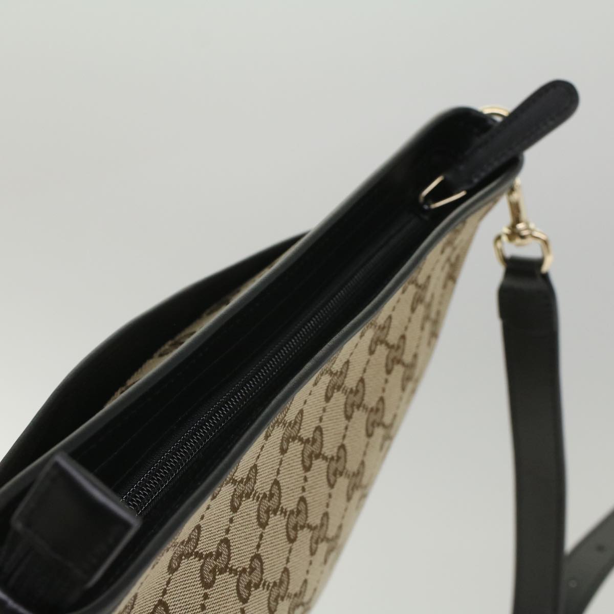 GUCCI GG Supreme Web Sherry Line Shoulder Bag Beige Red Green 388926 54134