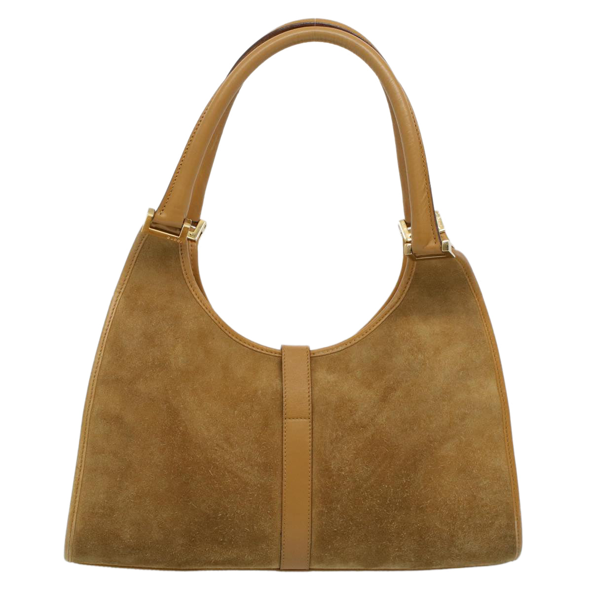 GUCCI Jackie Hand Bag Suede Beige 002 1067 54144