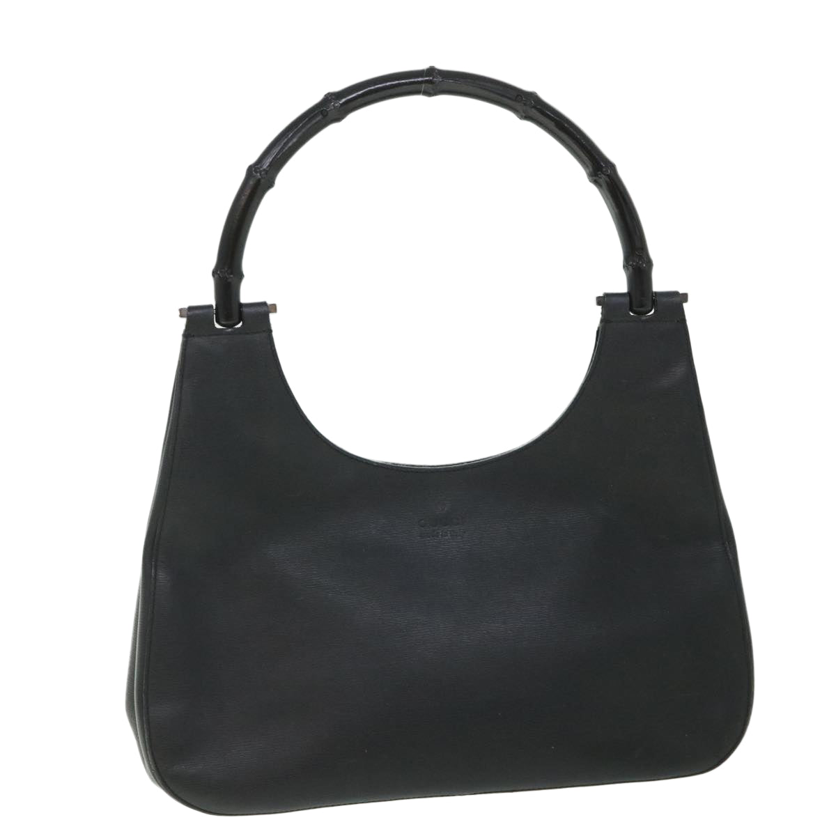 GUCCI Bamboo Shoulder Bag Leather Black 001 3739 002053 54151
