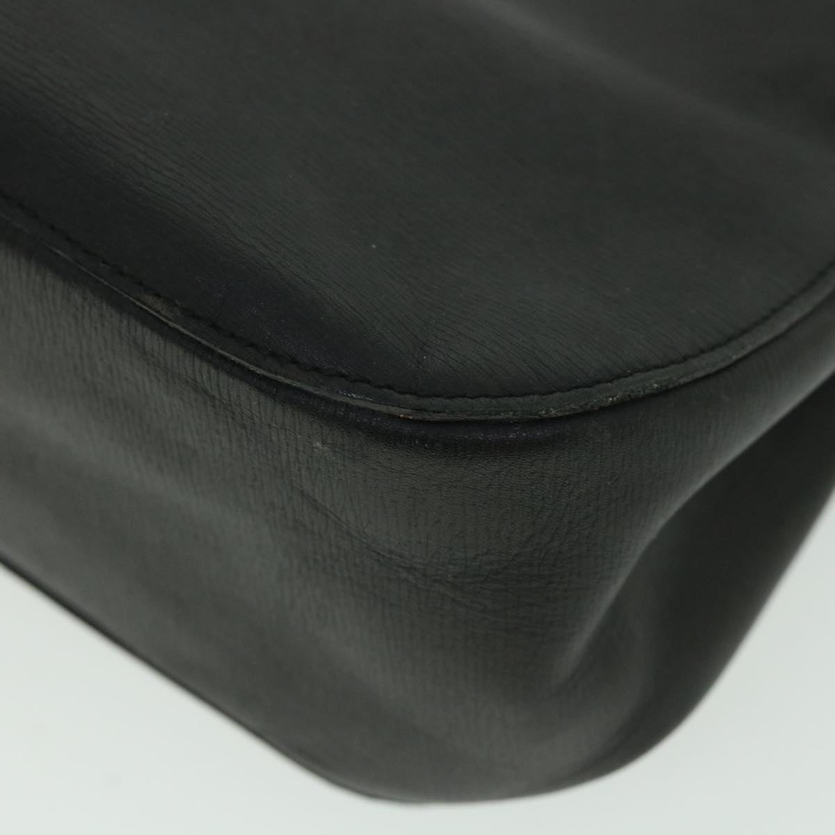GUCCI Bamboo Shoulder Bag Leather Black 001 3739 002053 54151