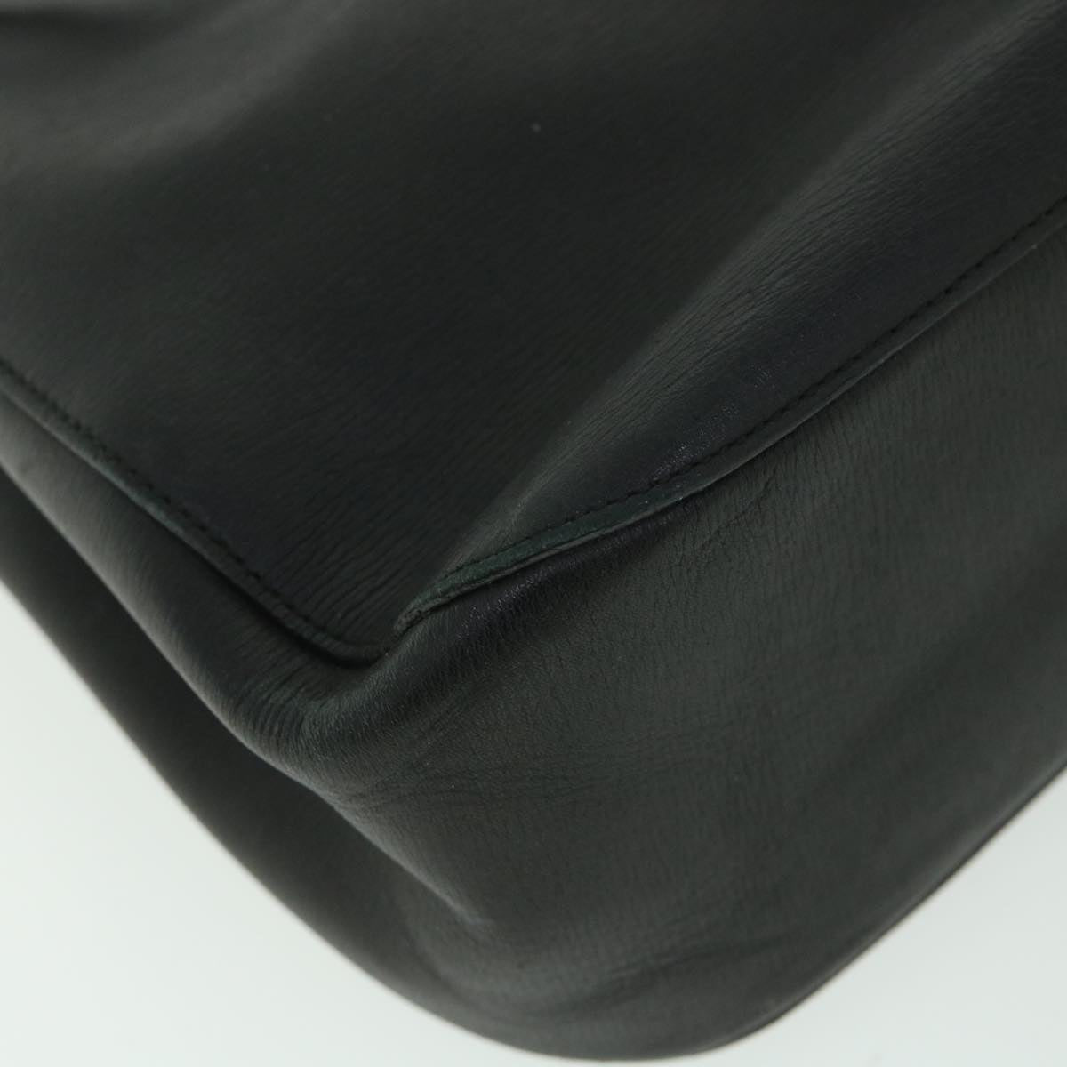 GUCCI Bamboo Shoulder Bag Leather Black 001 3739 002053 54151