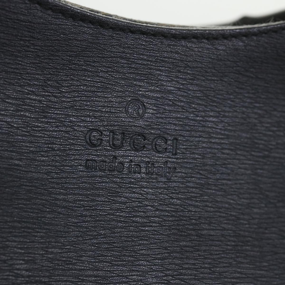 GUCCI Bamboo Shoulder Bag Leather Black 001 3739 002053 54151