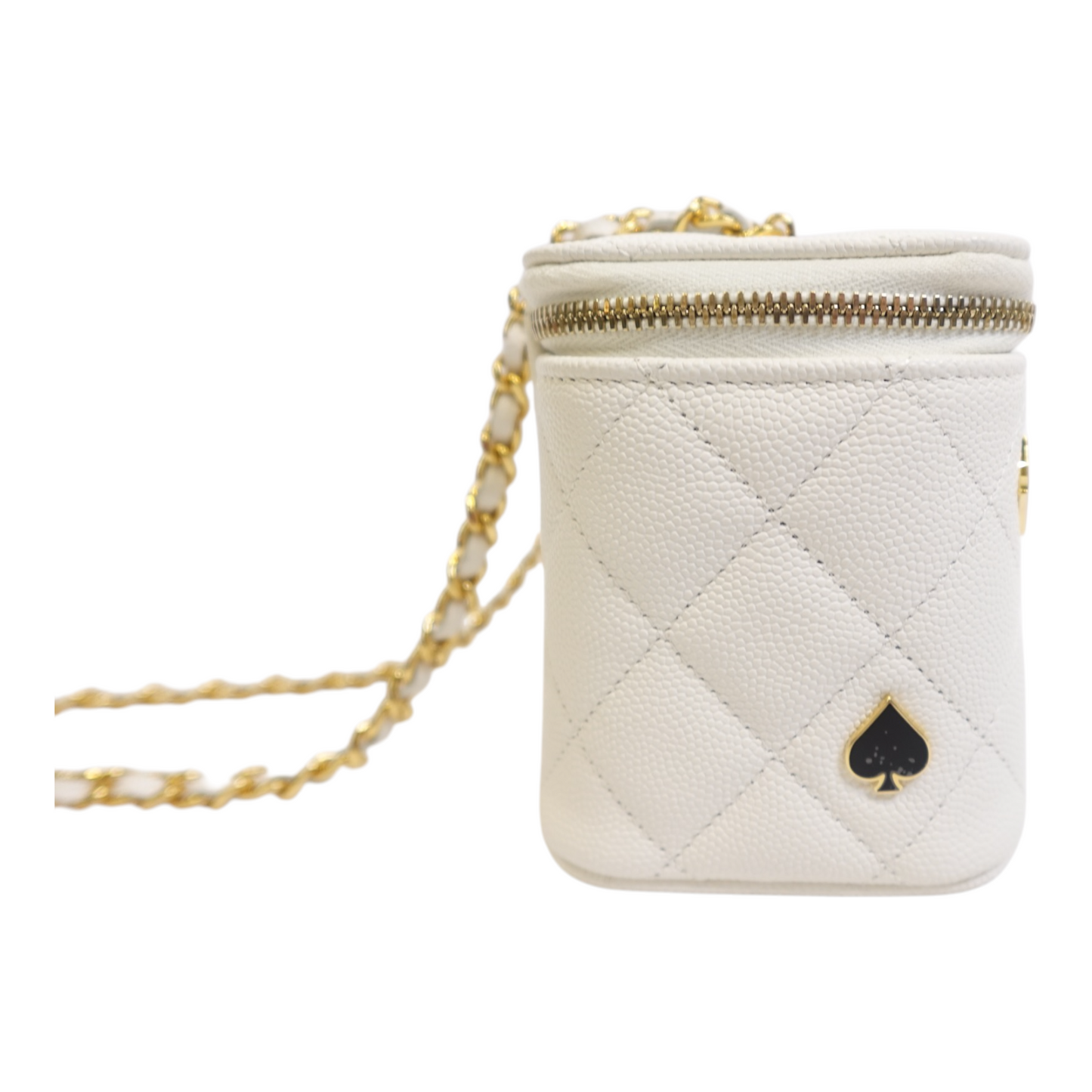 Chanel Coco Casino Caviar Quilted Small Vanity Case