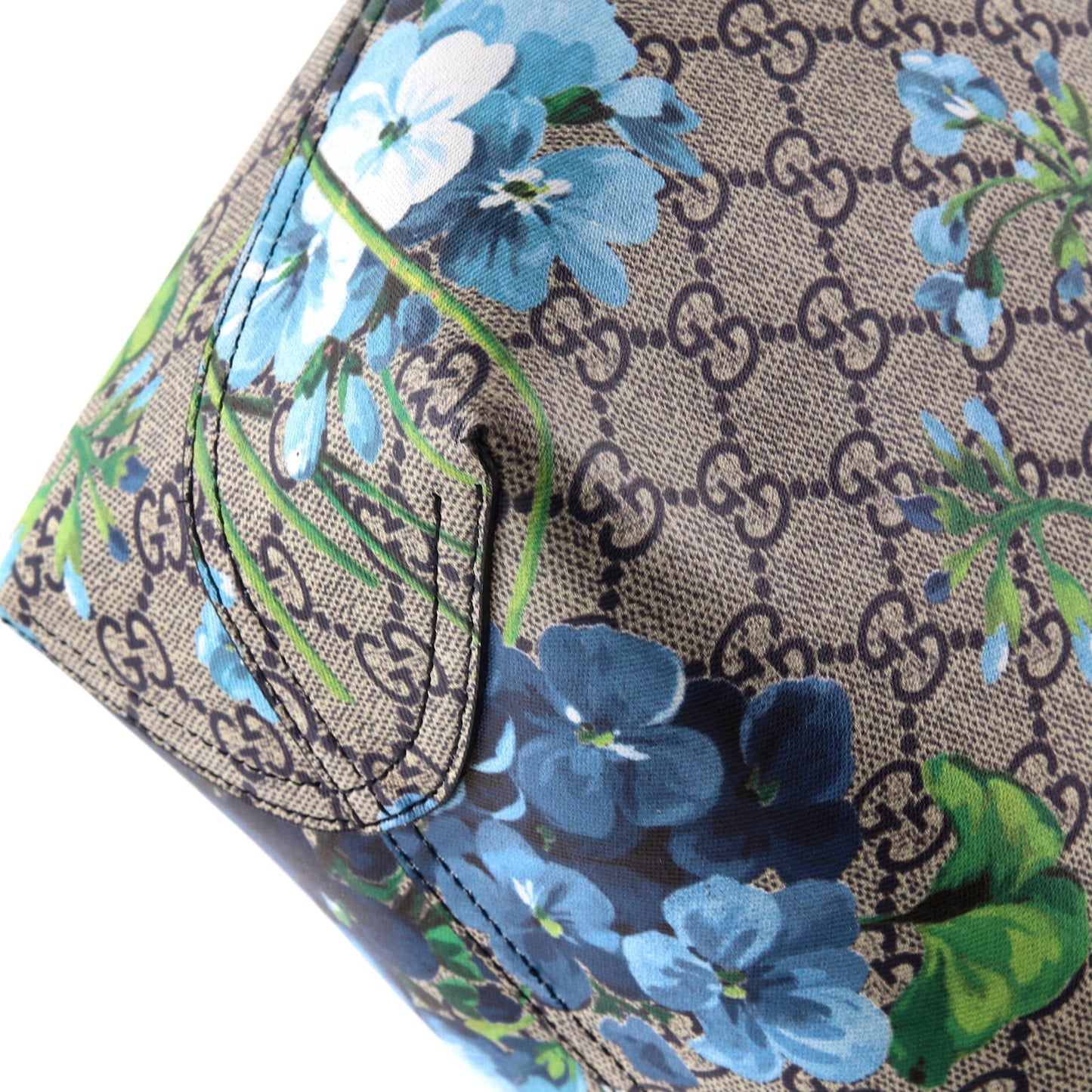 Reversible Tote Blooms GG Print Leather Medium