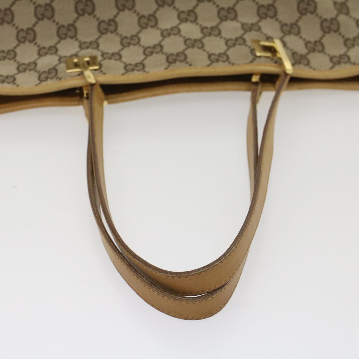 GUCCI GG Canvas Tote Bag Beige 002 1098 2404 54326