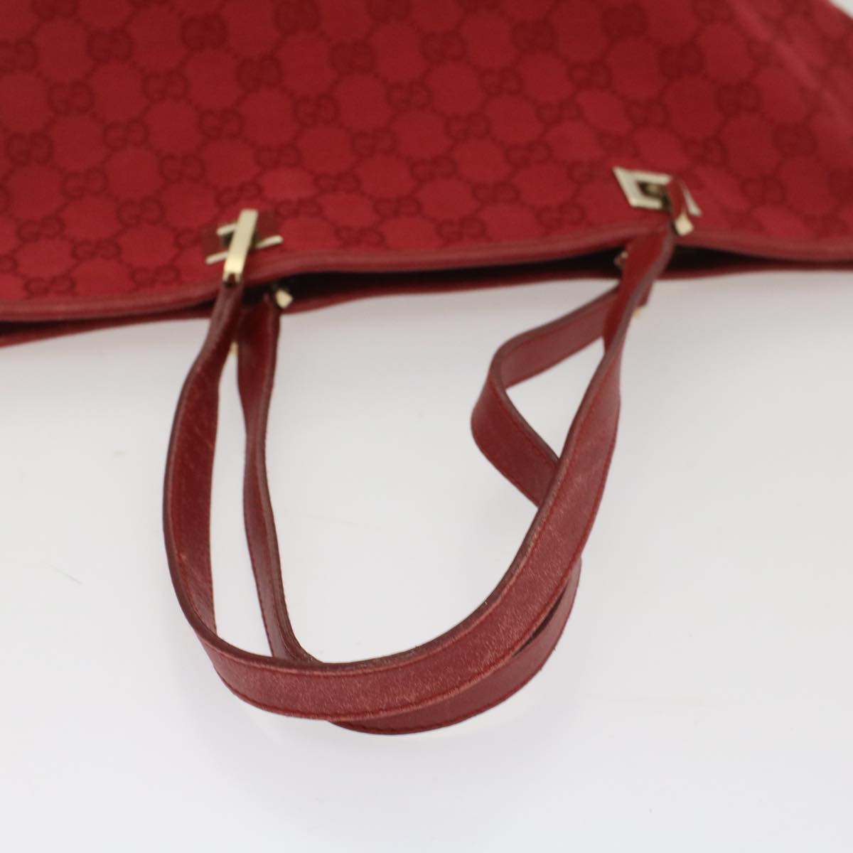 GUCCI GG Canvas Tote Bag Red 002 1098 3444 54328
