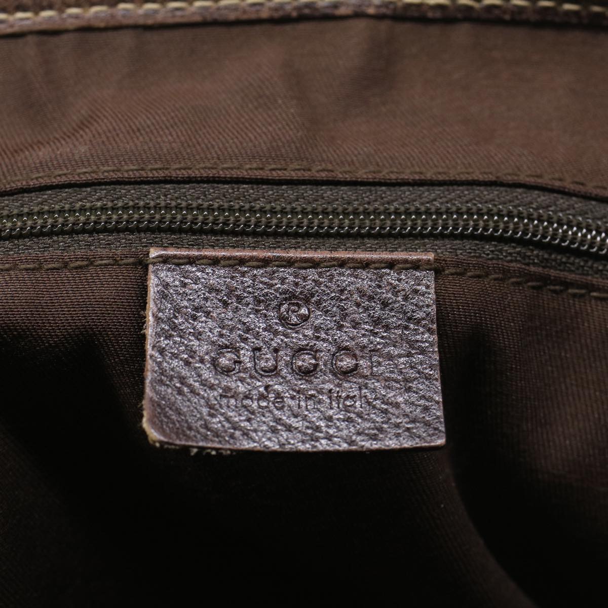 GUCCI GG Canvas Web Sherry Line Tote Bag Beige Red Green 163805 54330