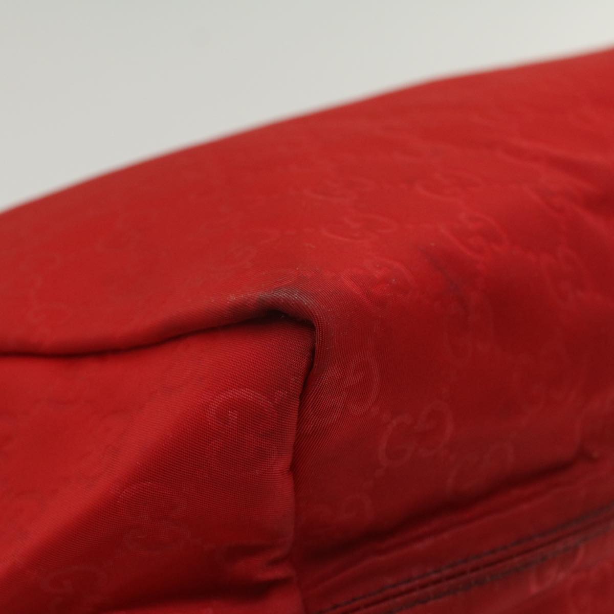 GUCCI GG Canvas Tote Bag Red 282439 54331