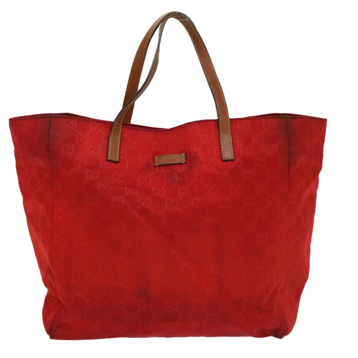 GUCCI GG Canvas Tote Bag Red 282439 54331