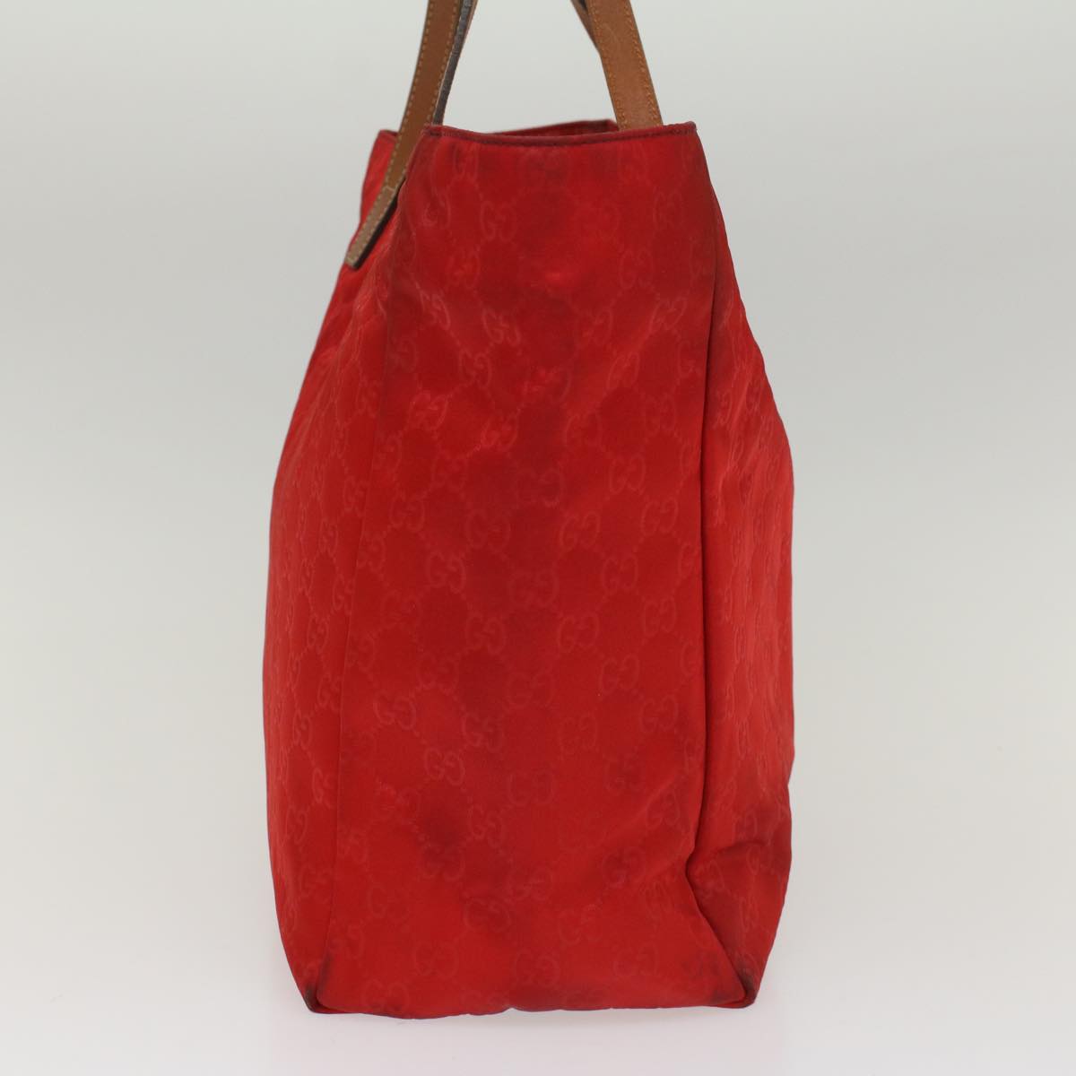 GUCCI GG Canvas Tote Bag Red 282439 54331