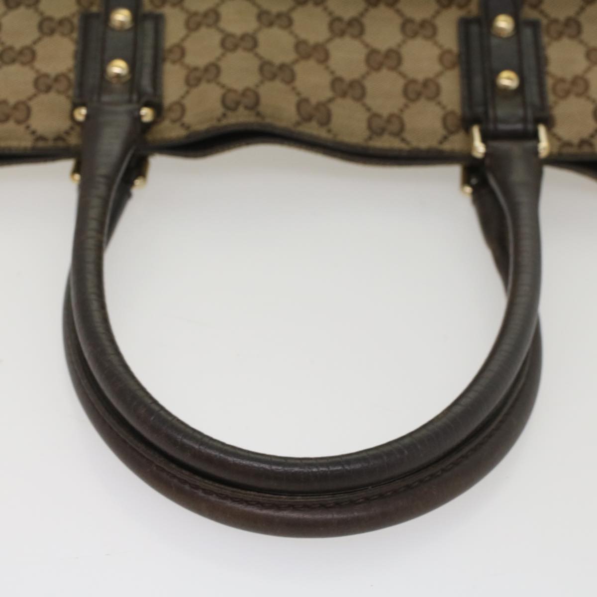 GUCCI GG Canvas Web Sherry Line Tote Bag Beige Red Green 137385 54334