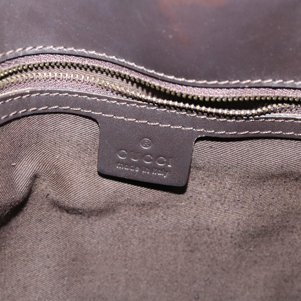 GUCCI GG Canvas Hand Bag Leather Beige 106251 54335