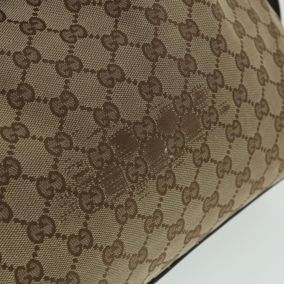 GUCCI GG Canvas Hand Bag Leather Beige 106251 54335
