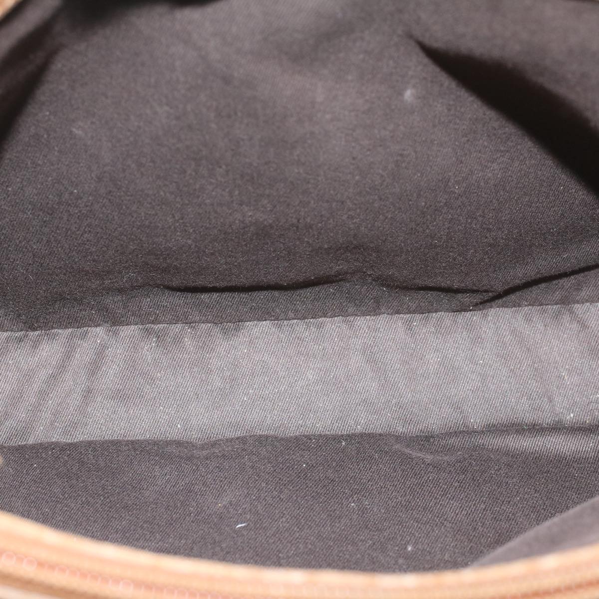 GUCCI GG Canvas Bamboo Hand Bag Leather Beige Brown 54340