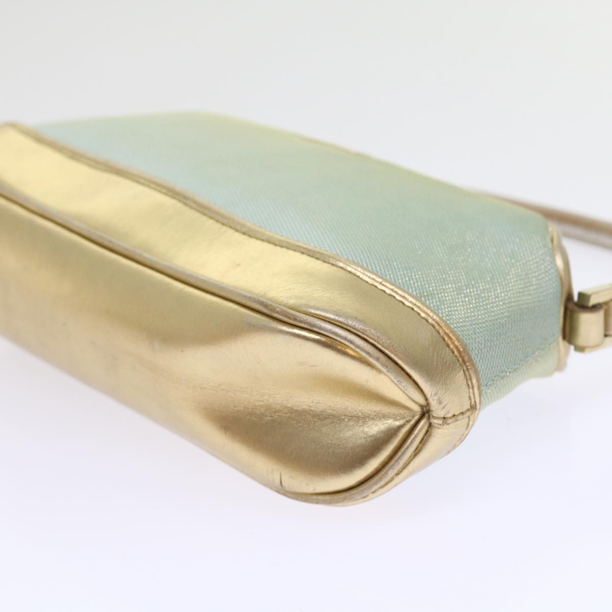 GUCCI Hand Bag Nylon Canvas Light Blue 039 1133 54352