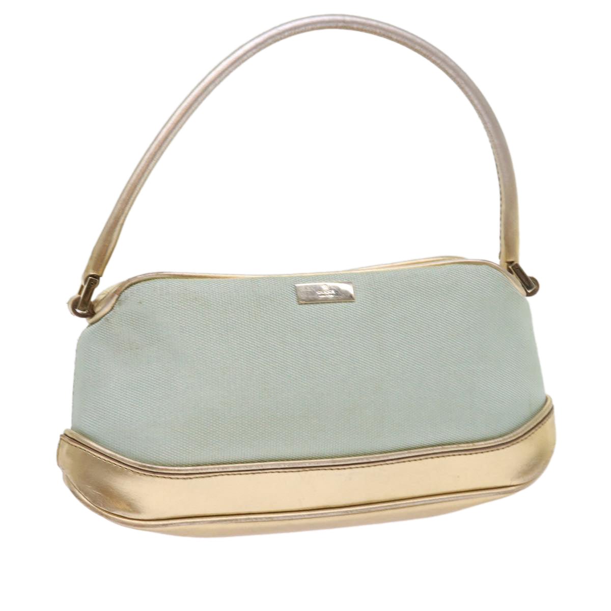 GUCCI Hand Bag Nylon Canvas Light Blue 039 1133 54352