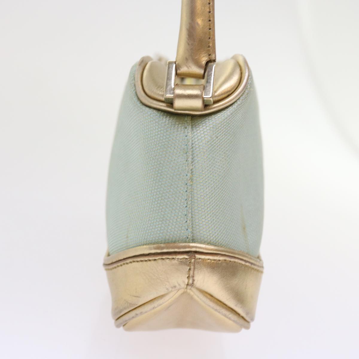 GUCCI Hand Bag Nylon Canvas Light Blue 039 1133 54352