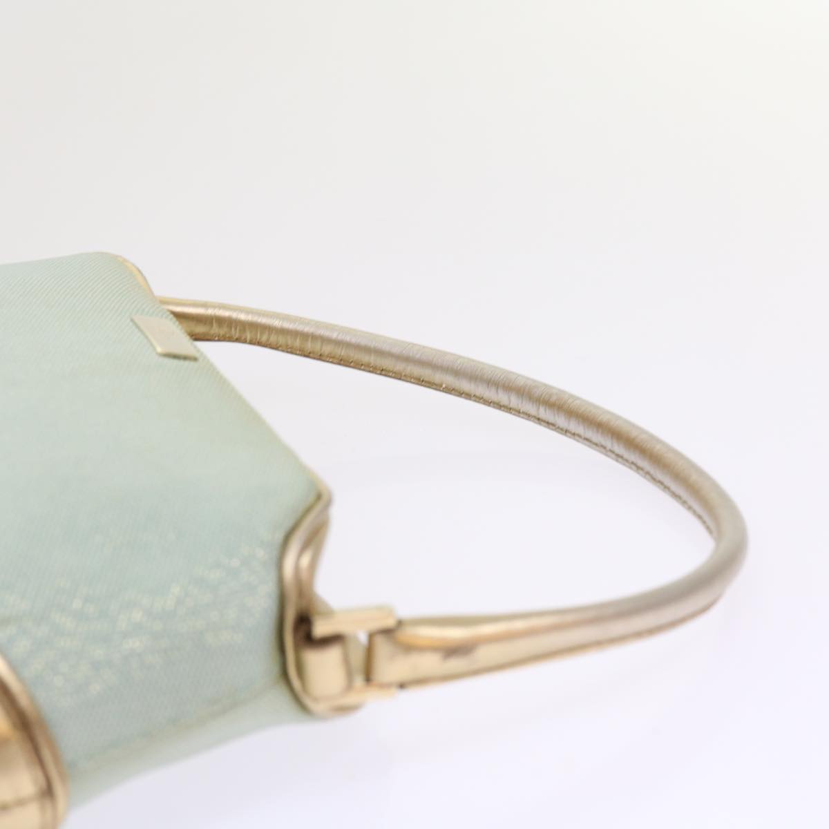 GUCCI Hand Bag Nylon Canvas Light Blue 039 1133 54352