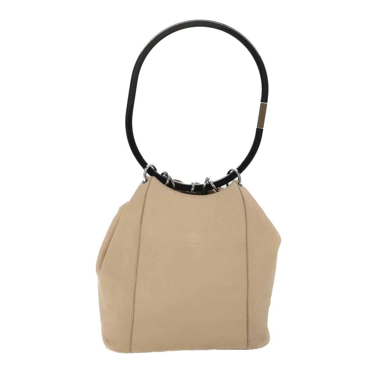 GUCCI Shoulder Bag Leather Beige 54365