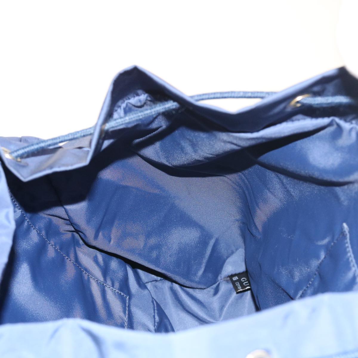 GUCCI Backpack Nylon Blue 406361 54375