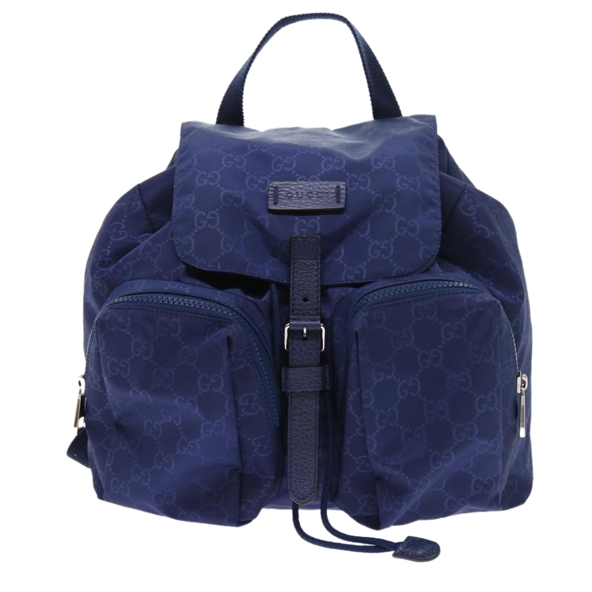 GUCCI Backpack Nylon Blue 406361 54375