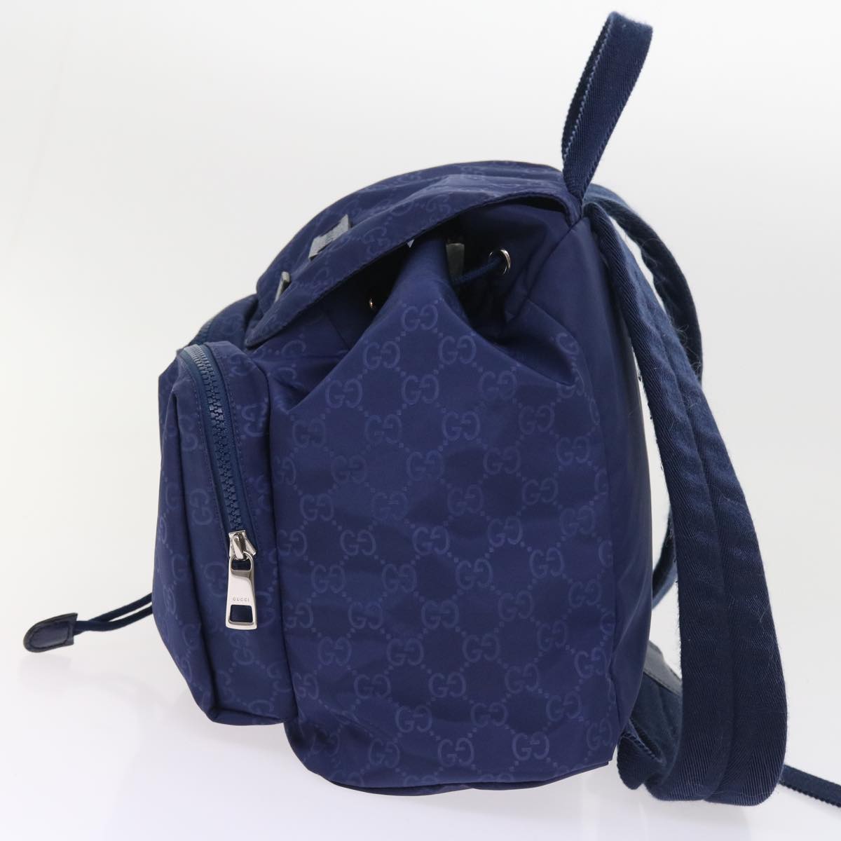 GUCCI Backpack Nylon Blue 406361 54375