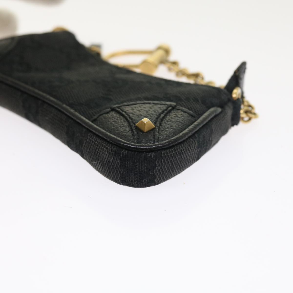 GUCCI GG Canvas Coin Purse Black 120973 1669 54454