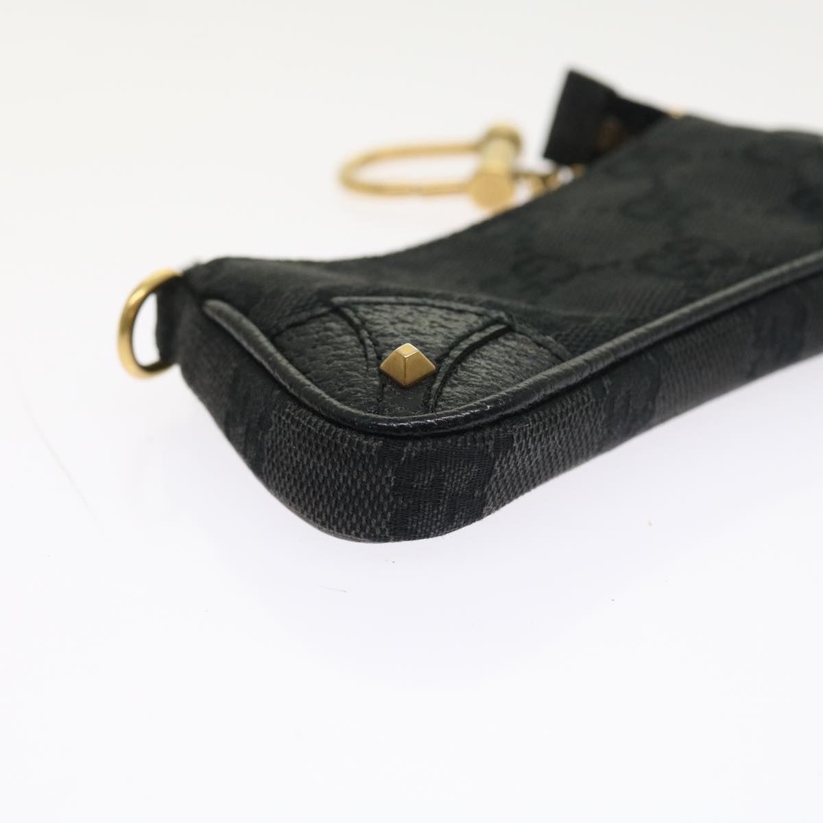 GUCCI GG Canvas Coin Purse Black 120973 1669 54454