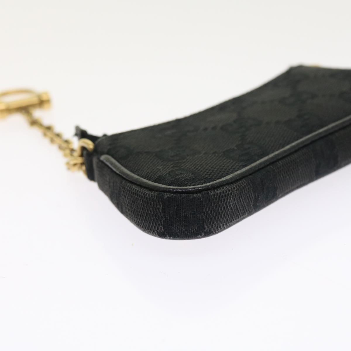 GUCCI GG Canvas Coin Purse Black 120973 1669 54454