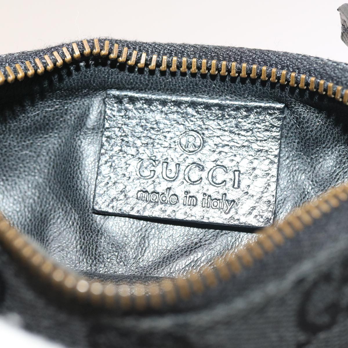 GUCCI GG Canvas Coin Purse Black 120973 1669 54454