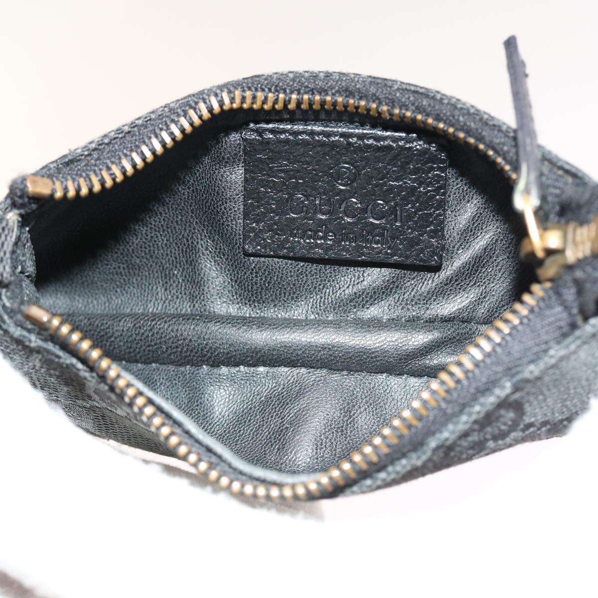 GUCCI GG Canvas Coin Purse Black 120973 1669 54454