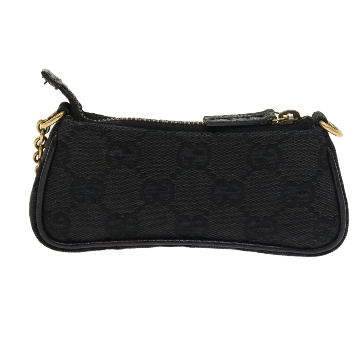 GUCCI GG Canvas Coin Purse Black 120973 1669 54454