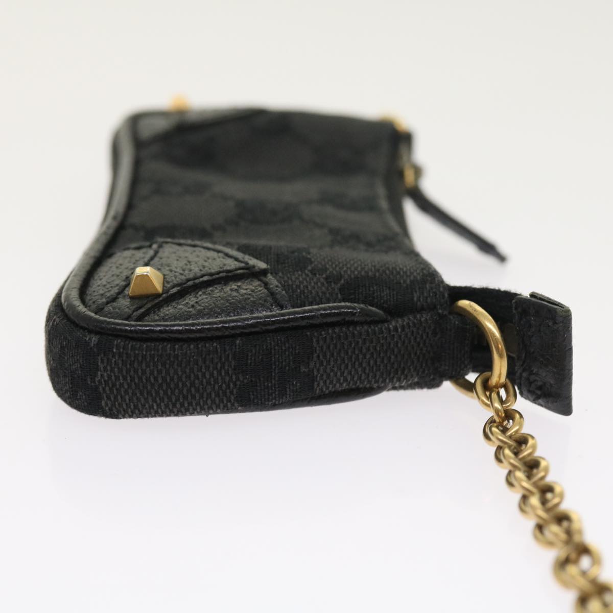 GUCCI GG Canvas Coin Purse Black 120973 1669 54454