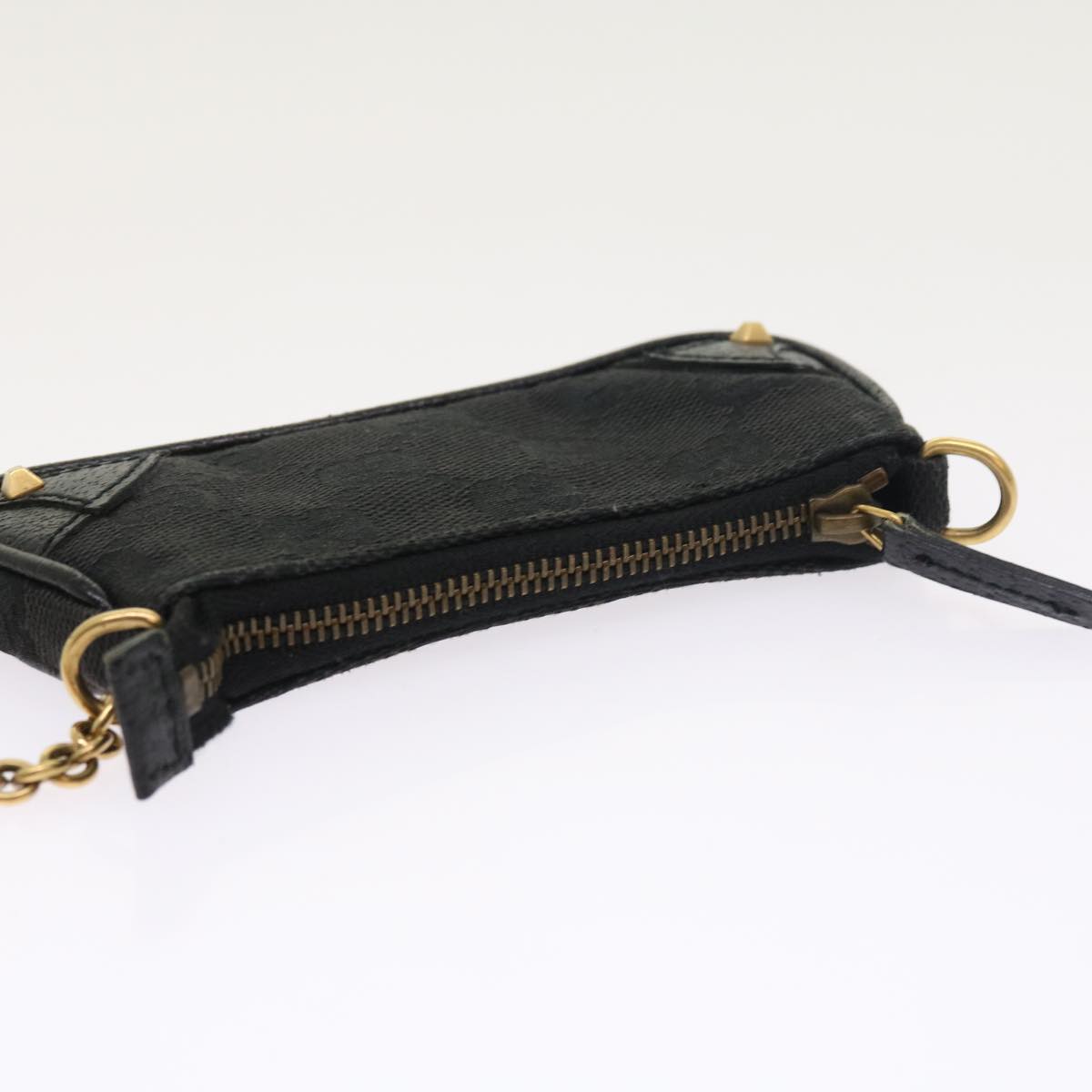 GUCCI GG Canvas Coin Purse Black 120973 1669 54454