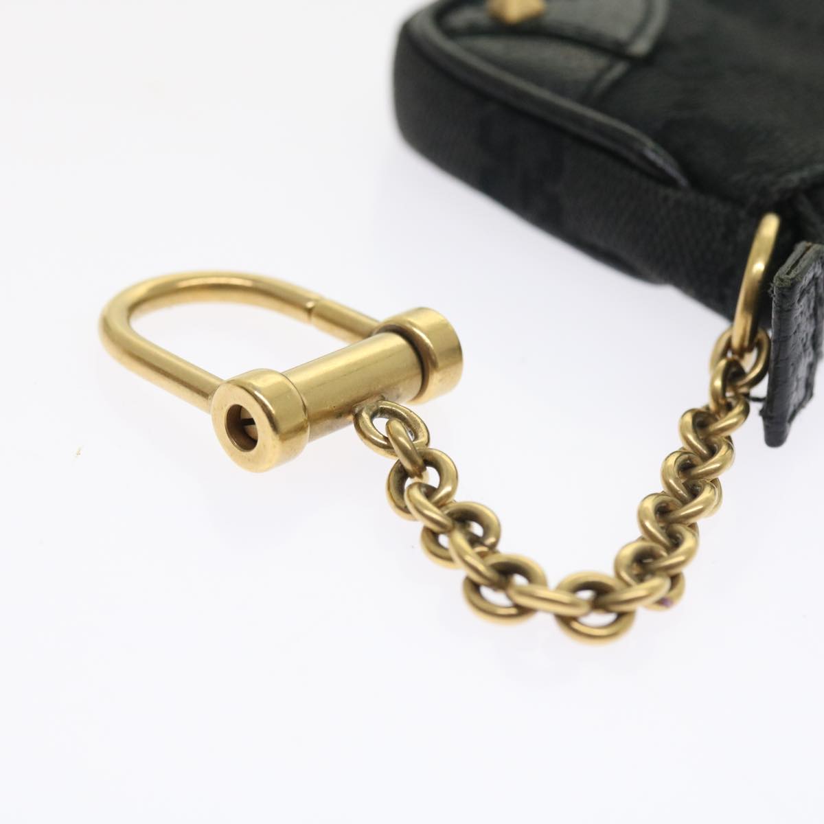 GUCCI GG Canvas Coin Purse Black 120973 1669 54454