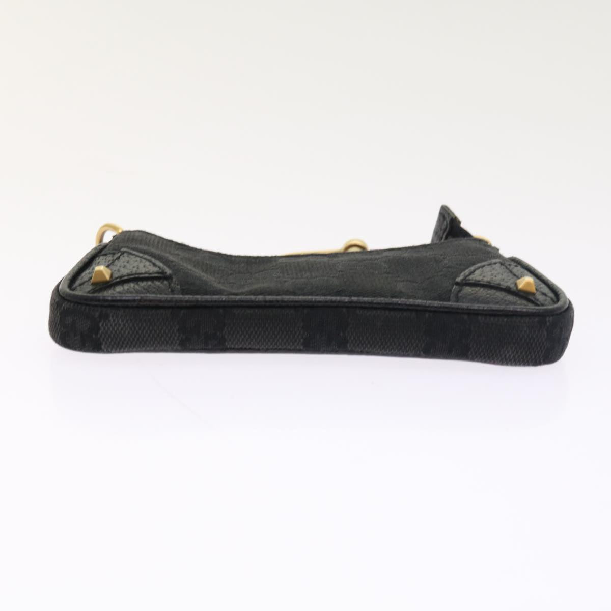 GUCCI GG Canvas Coin Purse Black 120973 1669 54454