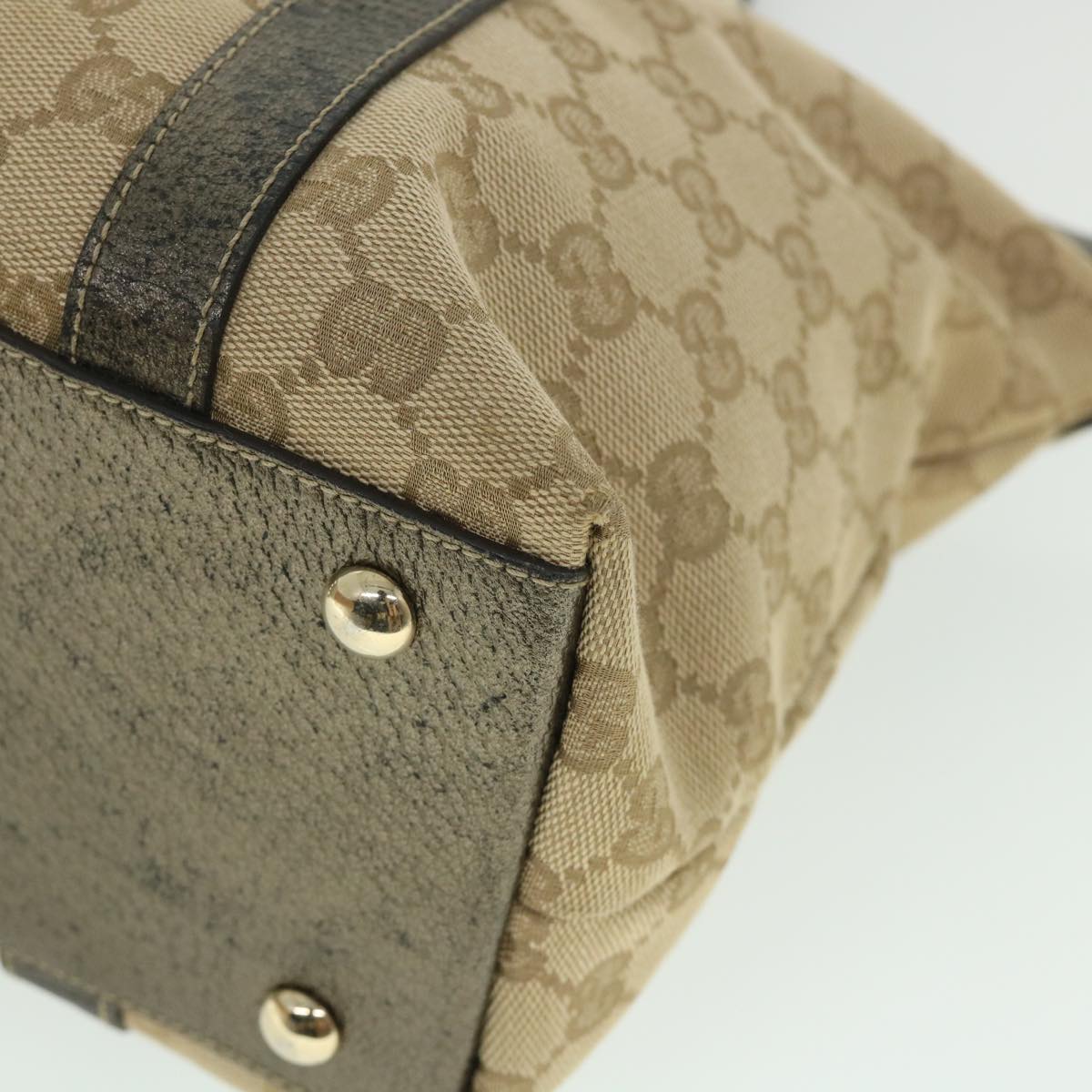 GUCCI GG Canvas Tote Bag Beige 141470 54456