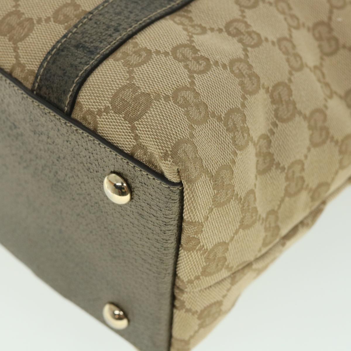 GUCCI GG Canvas Tote Bag Beige 141470 54456