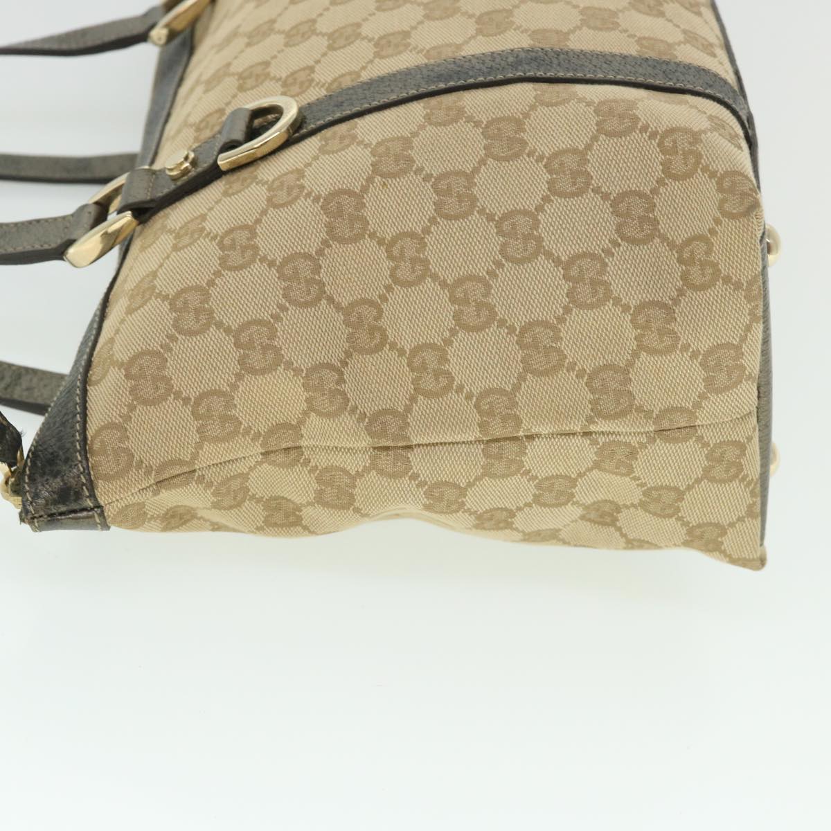 GUCCI GG Canvas Tote Bag Beige 141470 54456