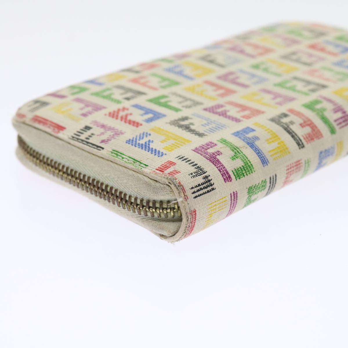 FENDI Zucchino Canvas Long Wallet Multicolor 54465