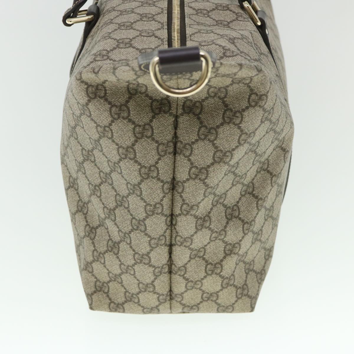 GUCCI GG Supreme Boston Bag PVC Leather 2way Beige 246895 54514