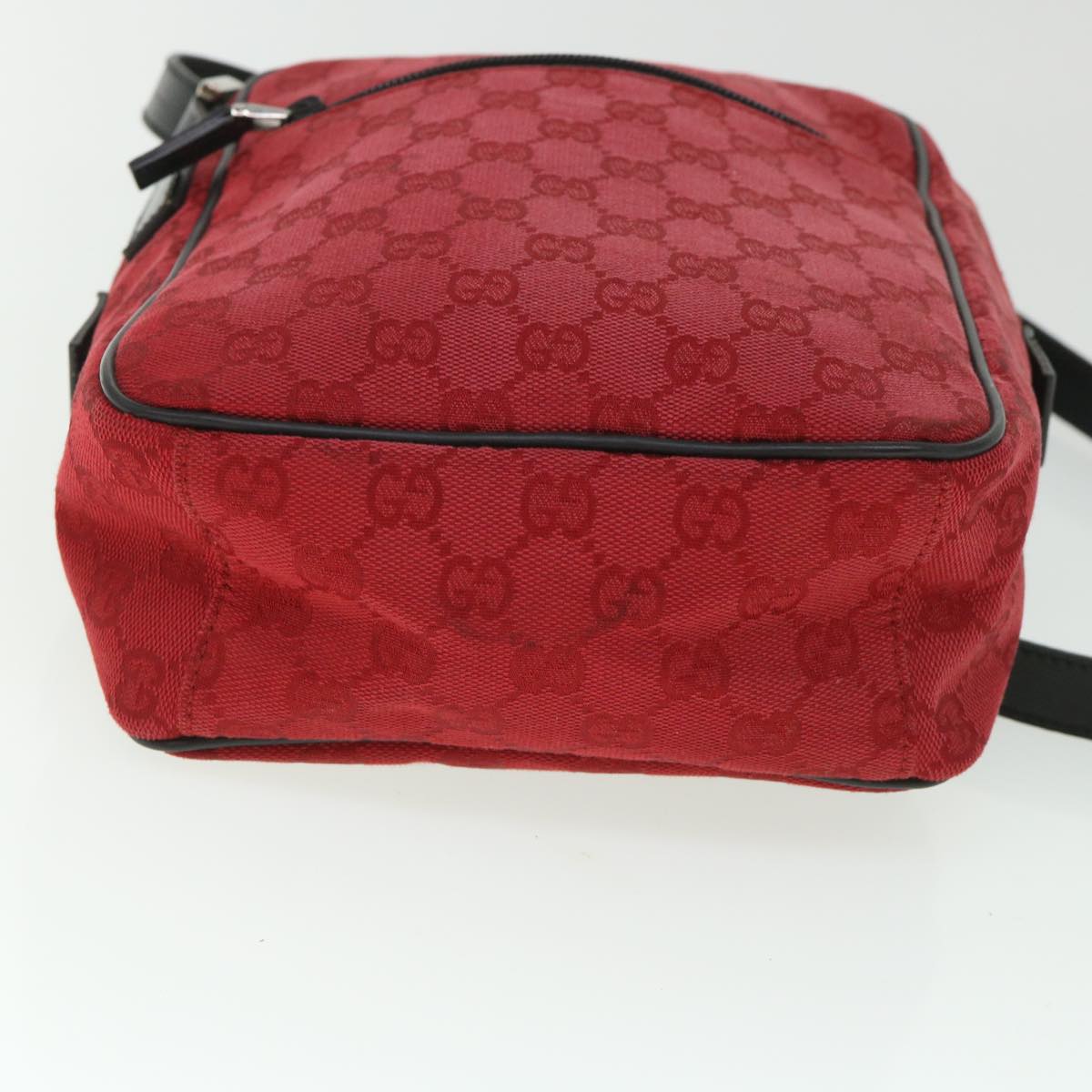 GUCCI GG Canvas Shoulder Bag Red 018 1612 200047 54533