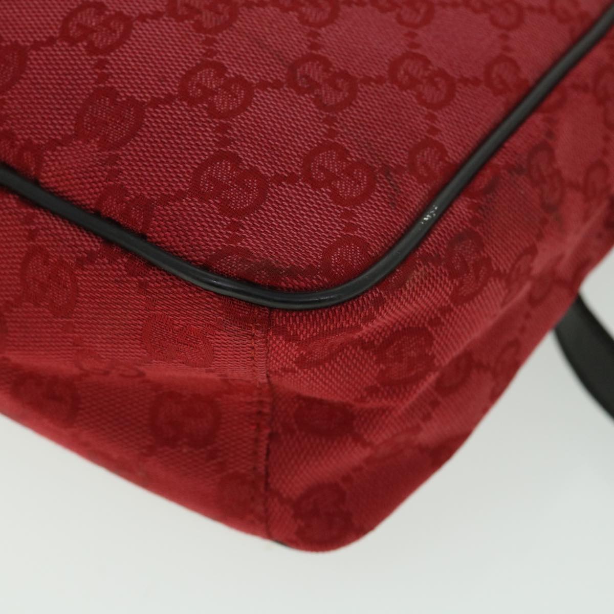 GUCCI GG Canvas Shoulder Bag Red 018 1612 200047 54533