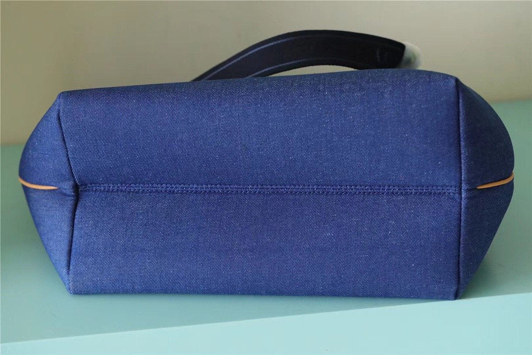LV Cabas PM Plan Soleil Denim Canvas Blue For Women, WoHandbags 11.8in/30cm LVÃ‚Â  M94144