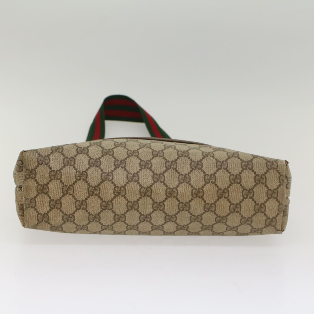 GUCCI GG Supreme Web Sherry Line Tote Bag Beige Red 002 58 6487 9411 54557