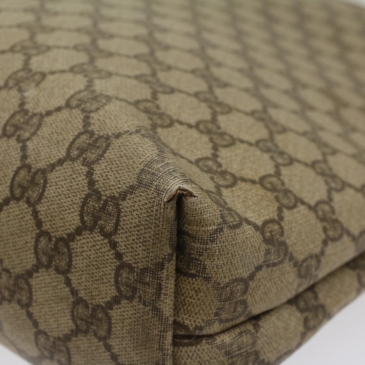 GUCCI GG Supreme Web Sherry Line Tote Bag Beige Red 002 58 6487 9411 54557