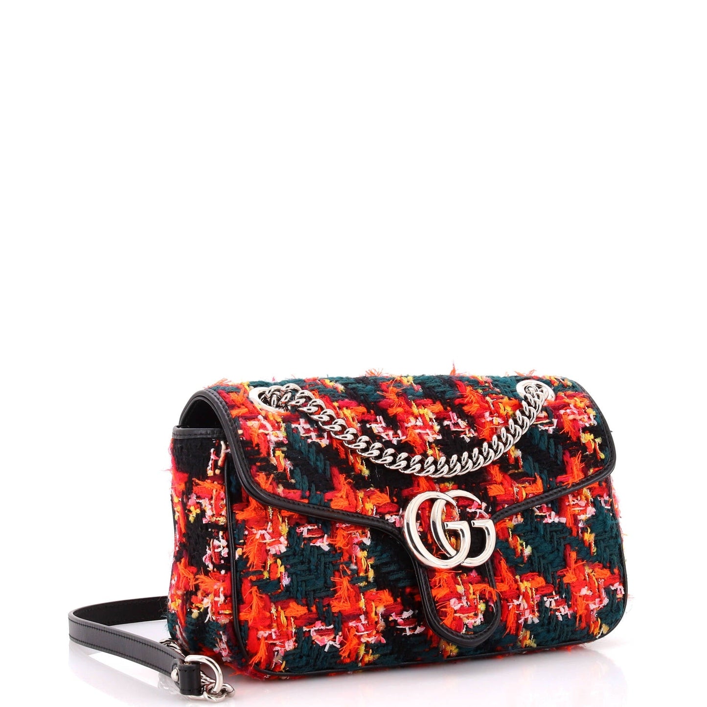 GG Marmont Flap Bag Tweed Small