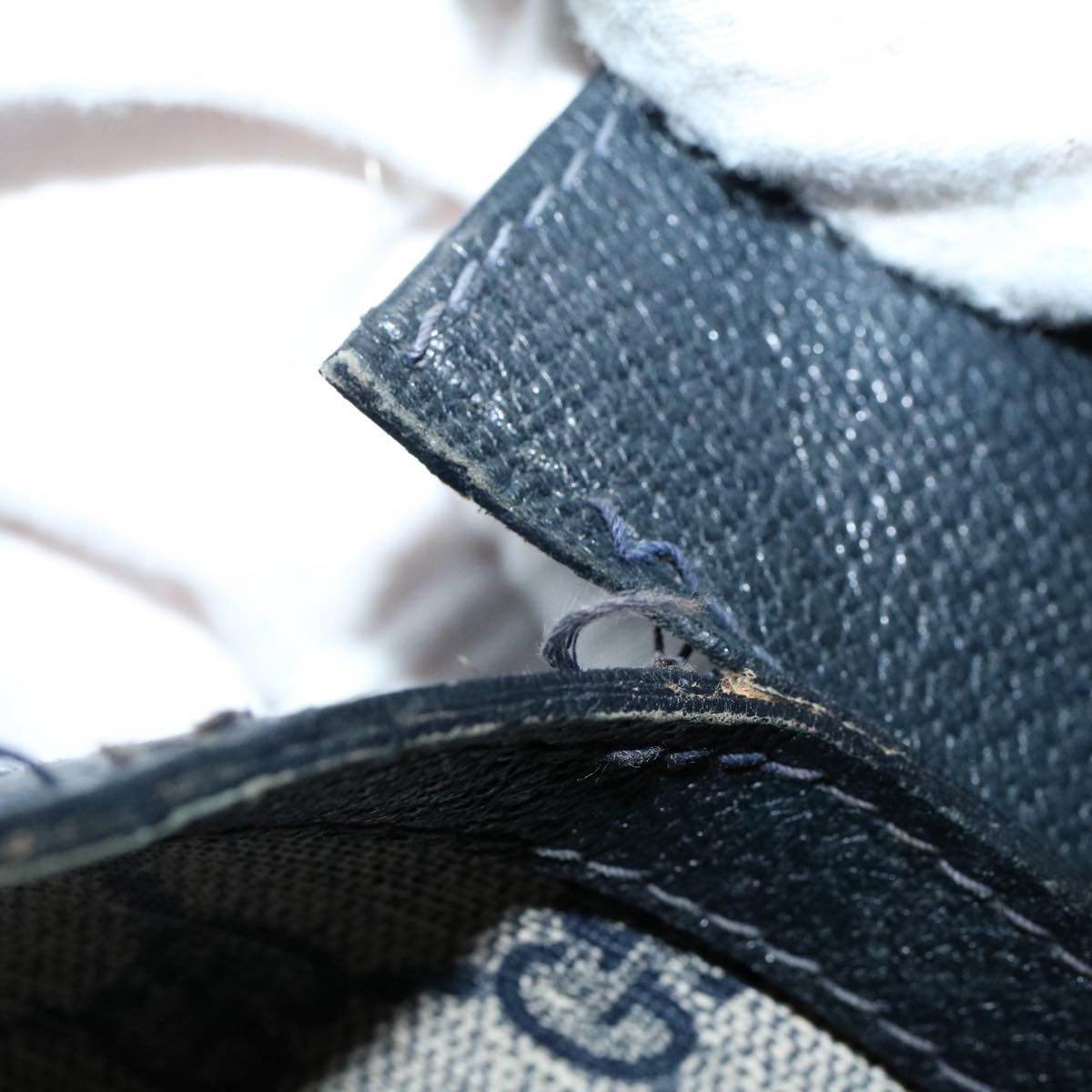 GUCCI GG Canvas Sherry Line Clutch Bag Gray Red Navy 41 014 3087 30 54692