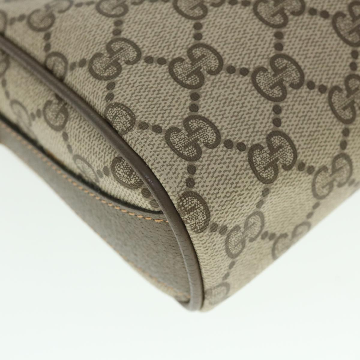 GUCCI GG Supreme Web Sherry Line Shoulder Bag Beige Red 89 02 018 54694