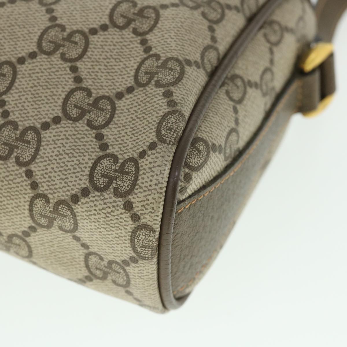 GUCCI GG Supreme Web Sherry Line Shoulder Bag Beige Red 89 02 018 54694